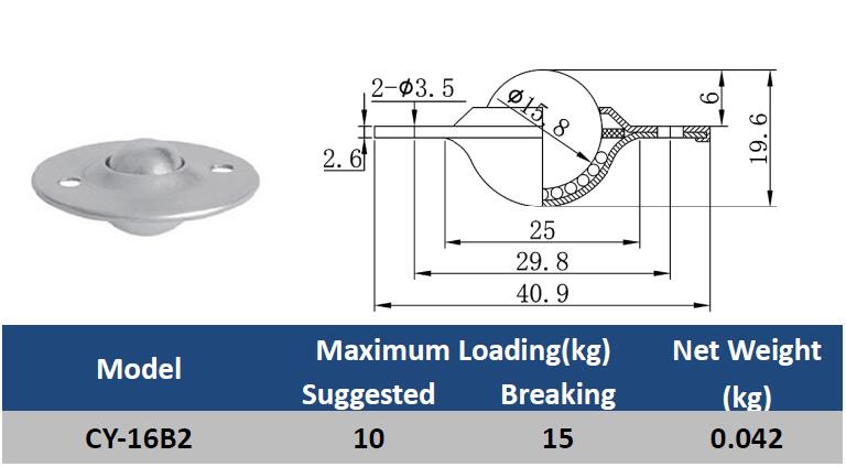 CY-16B3 MISUMI ball roller