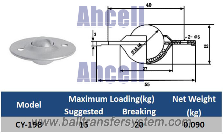 CY-19B UFO disc ball transfer units