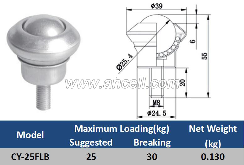 CY-25FLB Ball Caster