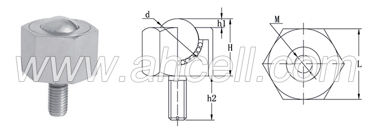 BCHL Misumi Ball Transfer Unit Ball Roller