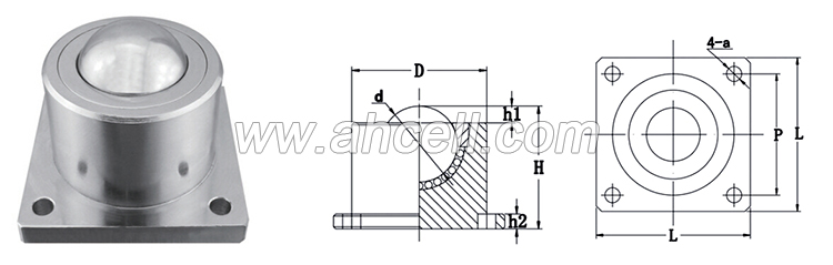 SD Flanged Ball Transfer Unit Roller