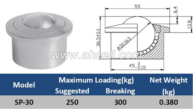 SP-30 Ball Caster Roller Ball Transfer unit